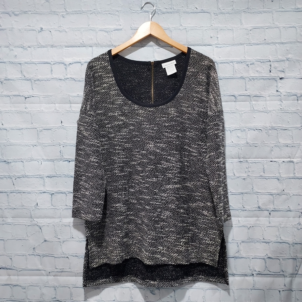 Soft Surroundings Medium Womens Textured Marled Sweater Winter Boho City Modest